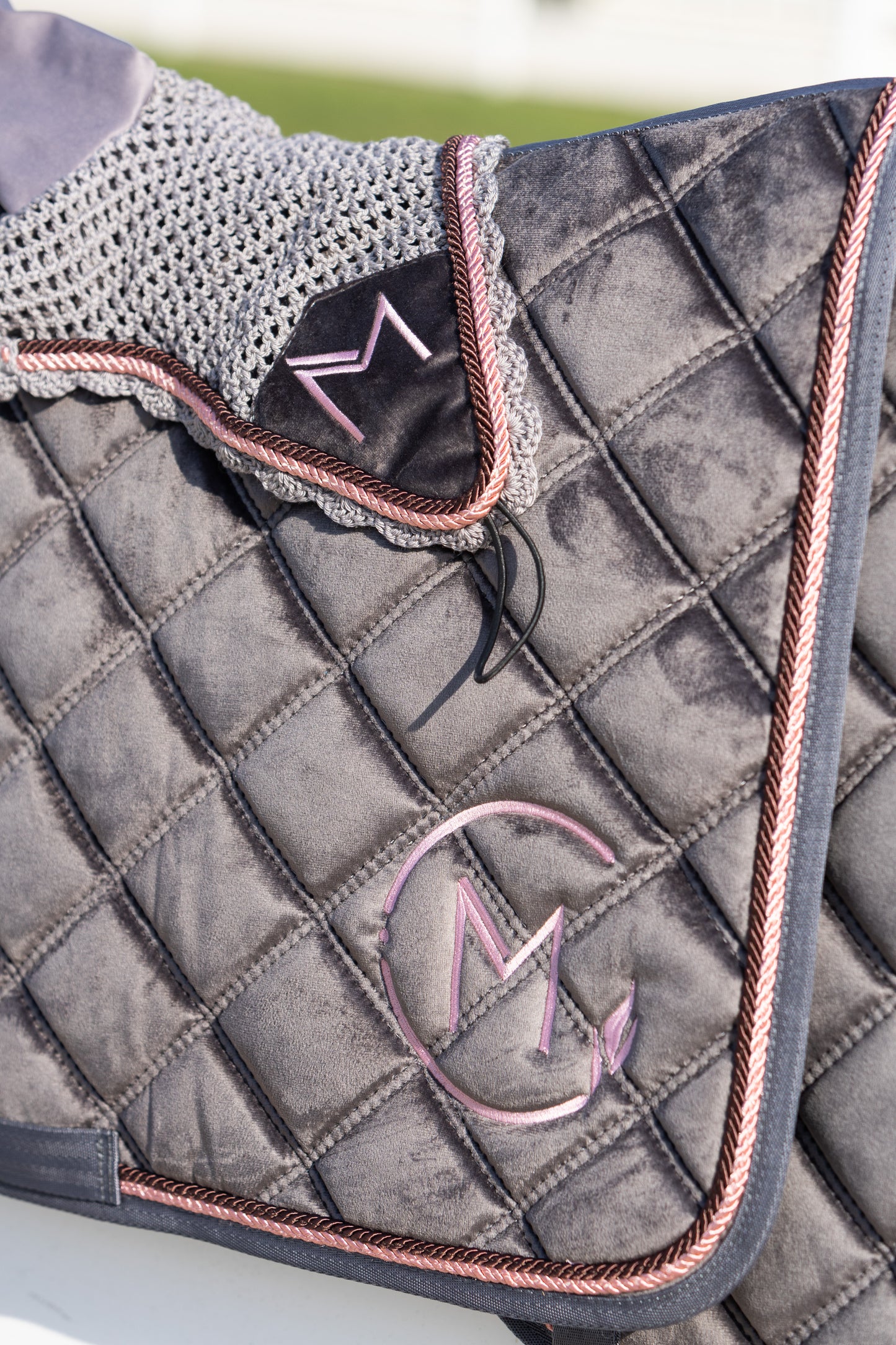 NAUSZNIKI GREY & PINK