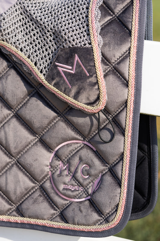 CZAPRAK GREY & GOLD VELVET