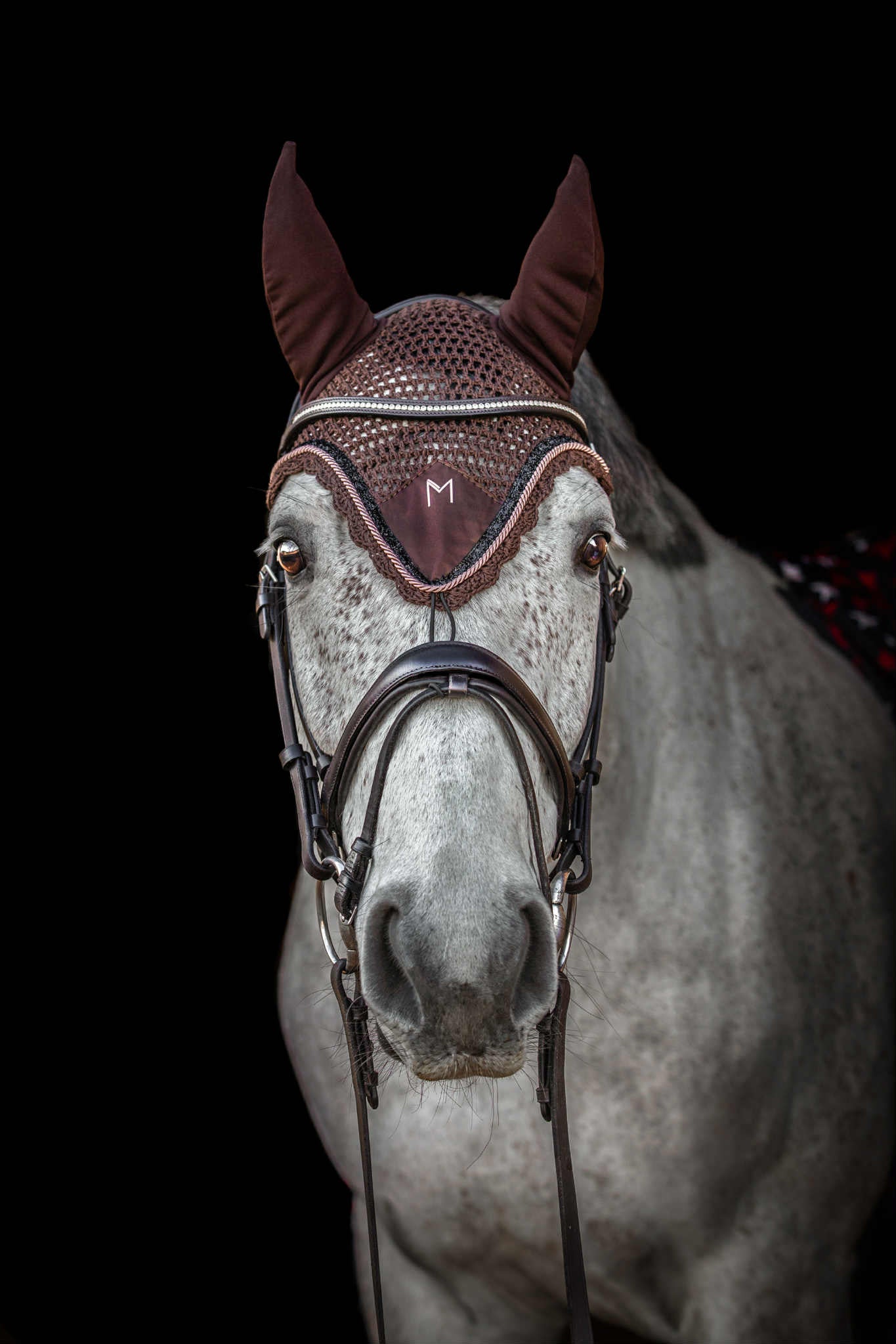 NAUSZNIKI BROWN VELVET