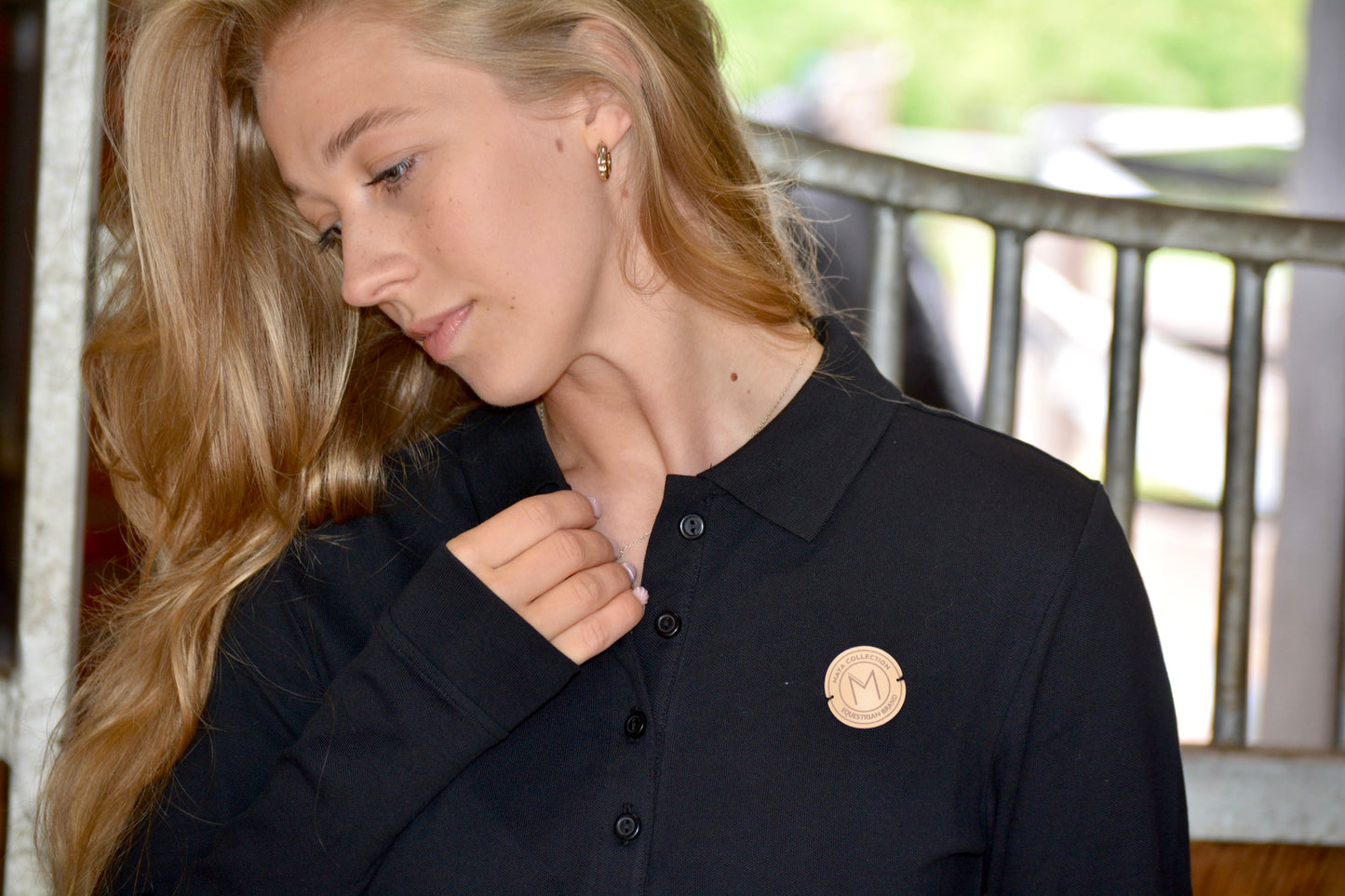 Koszulka polo elastic long sleeve