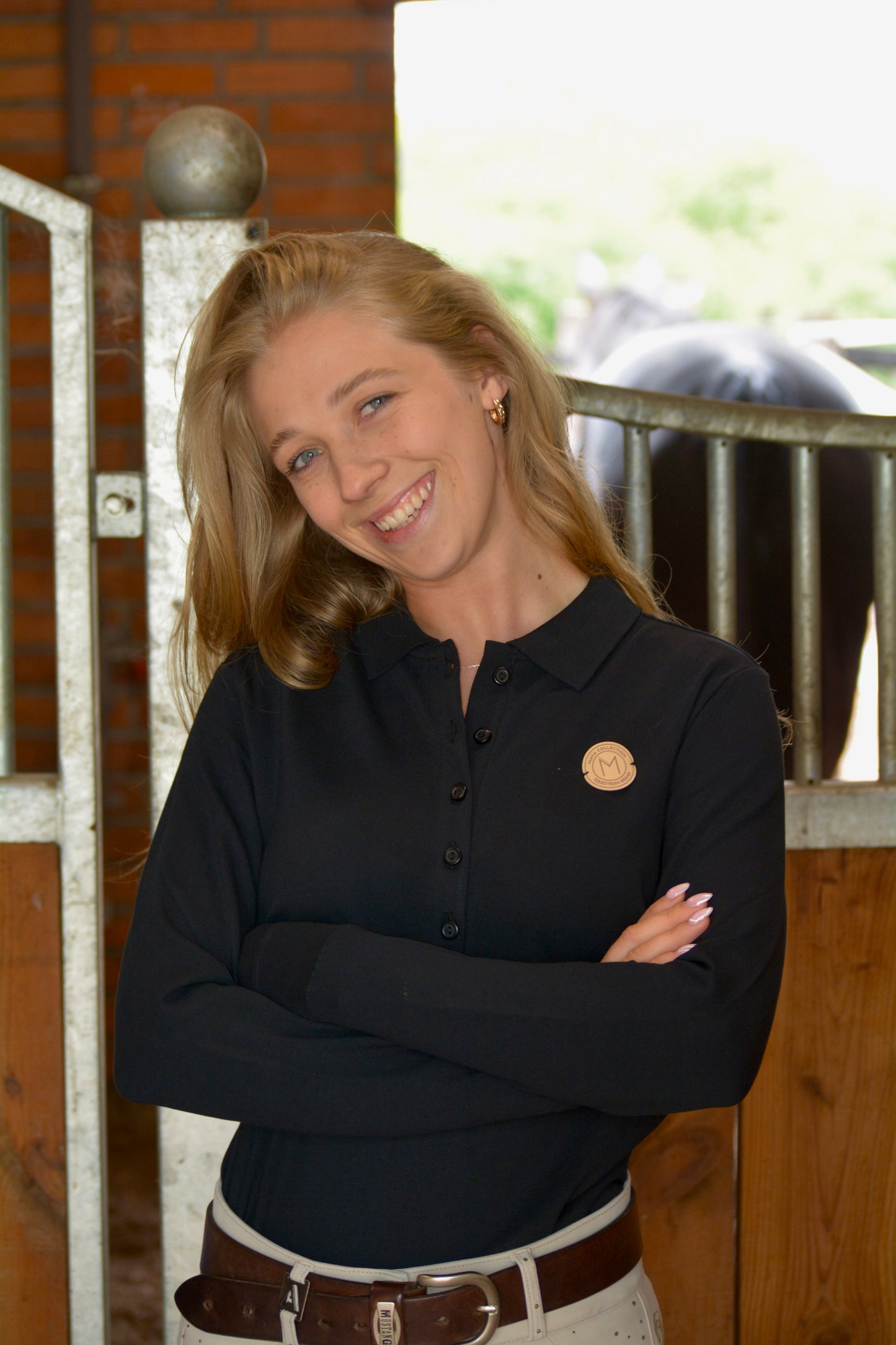 Koszulka polo elastic long sleeve
