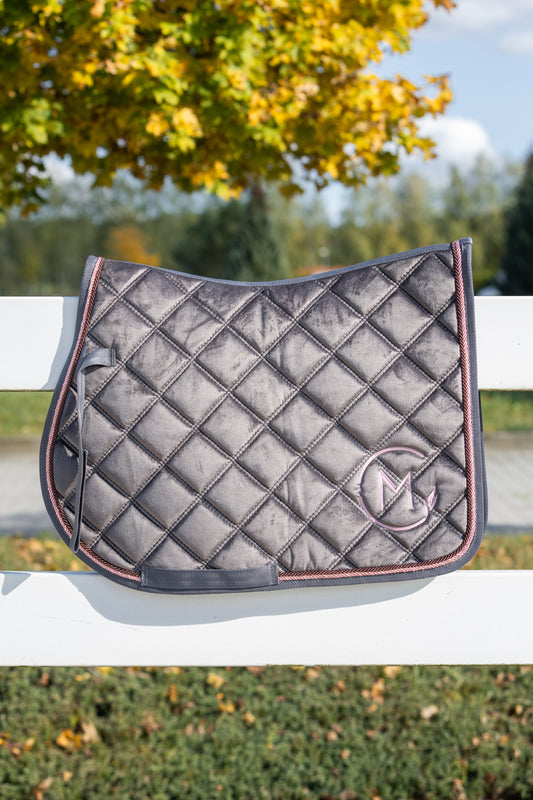 CZAPRAK GREY & PINK VELVET