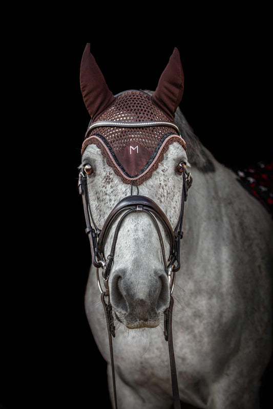 NAUSZNIKI BROWN VELVET